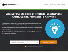 Tablet Screenshot of mypreschoolplan.com